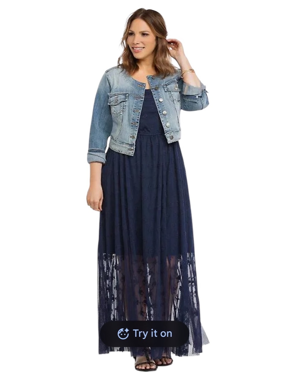 Torrid Cropped Light Blue Denim Jean Jacket